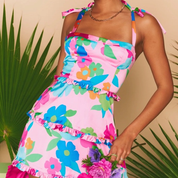 Lady Corset Mini Dress with adjustable straps from show me your mumu - Picture 3 of 3